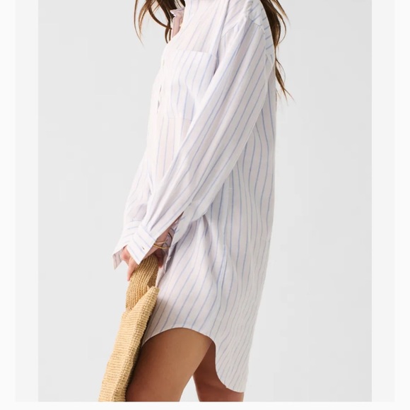 Faherty pin striped tunic dress - Picture 3 of 8